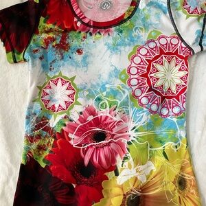 Wildflower Inknburn SFloral Graphic Tee in Multicolor - Lightweight Short Sleeve